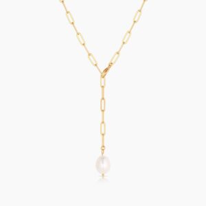 Lea Pearl Lariat Necklace
