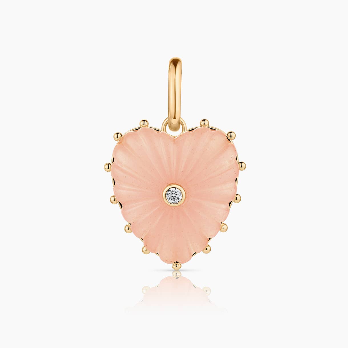 Malene Pink Jade Clip Charm