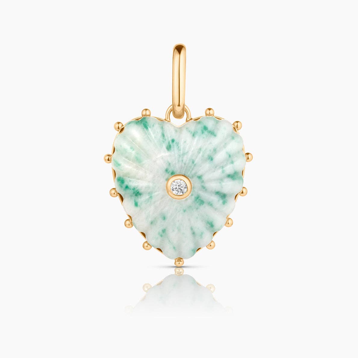 Malene Green Dot Clip Charm