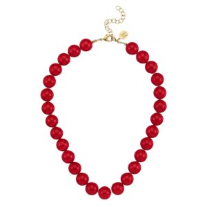 14mm Red Necklace